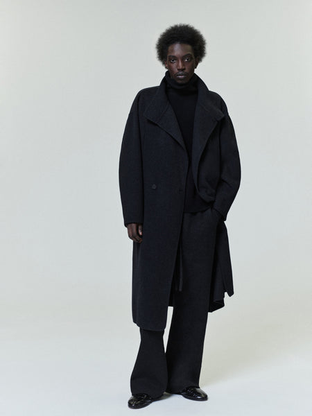 Wool Cashmere Highneck Coat