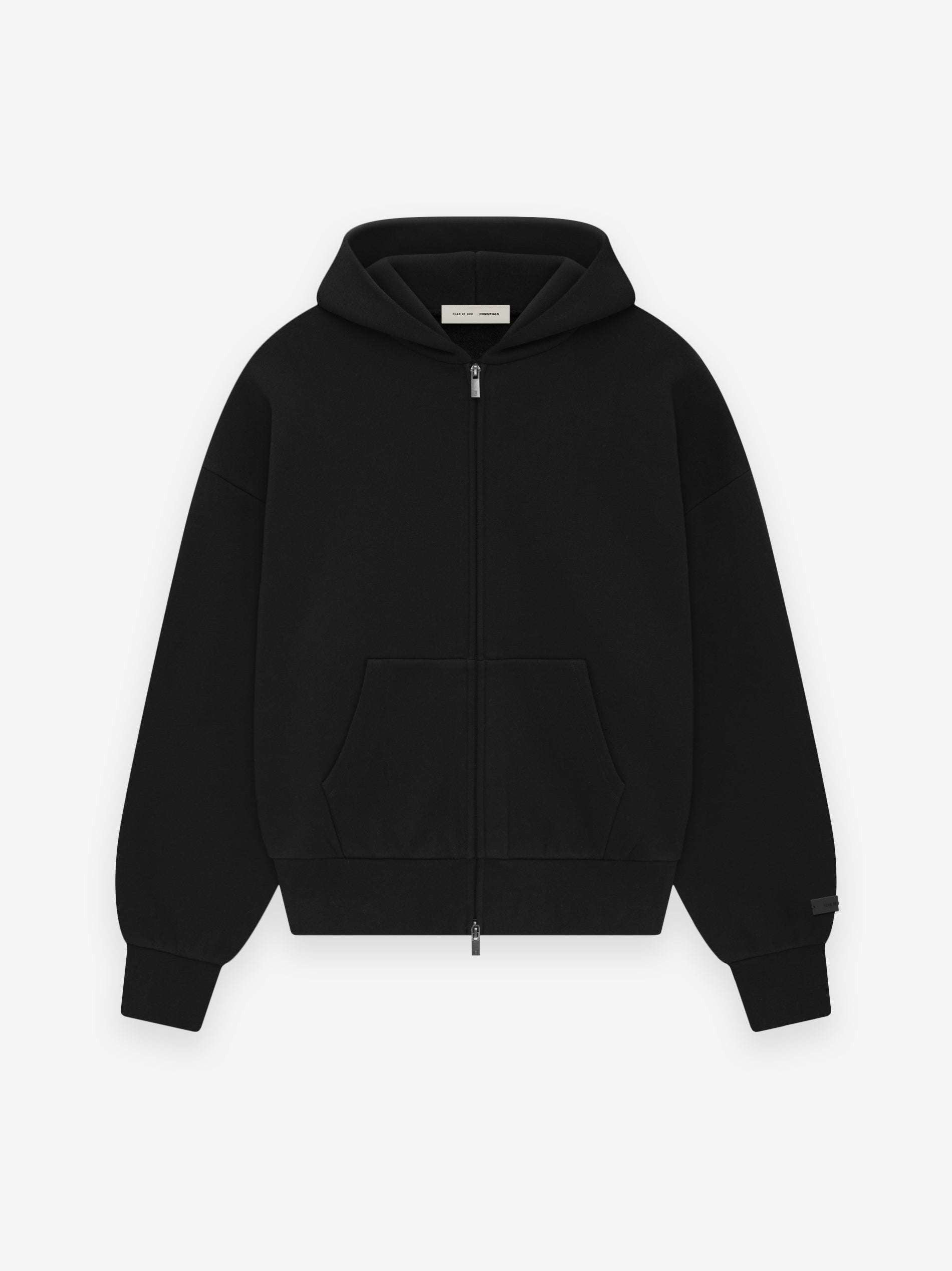 Black hoodie on a white background
