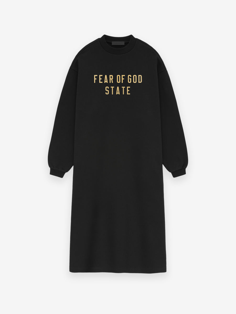 Womens Fleece Crewneck Dress - Fear of God