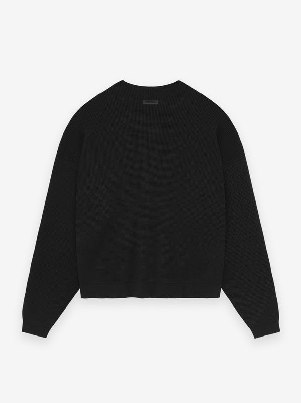 Waffle Crewneck Sweater