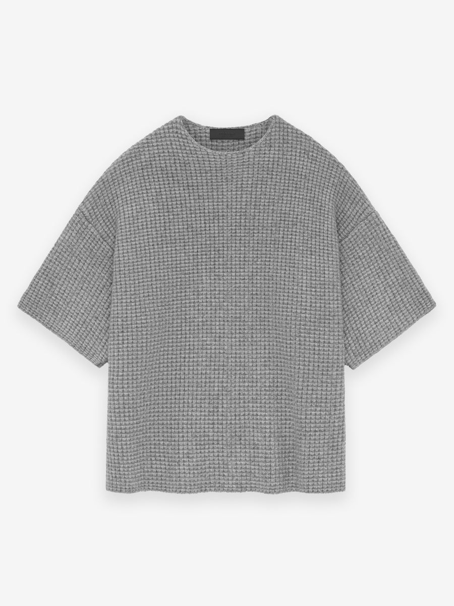 Heavy Waffle Short Sleeve Crewneck Sweater - Fear of God