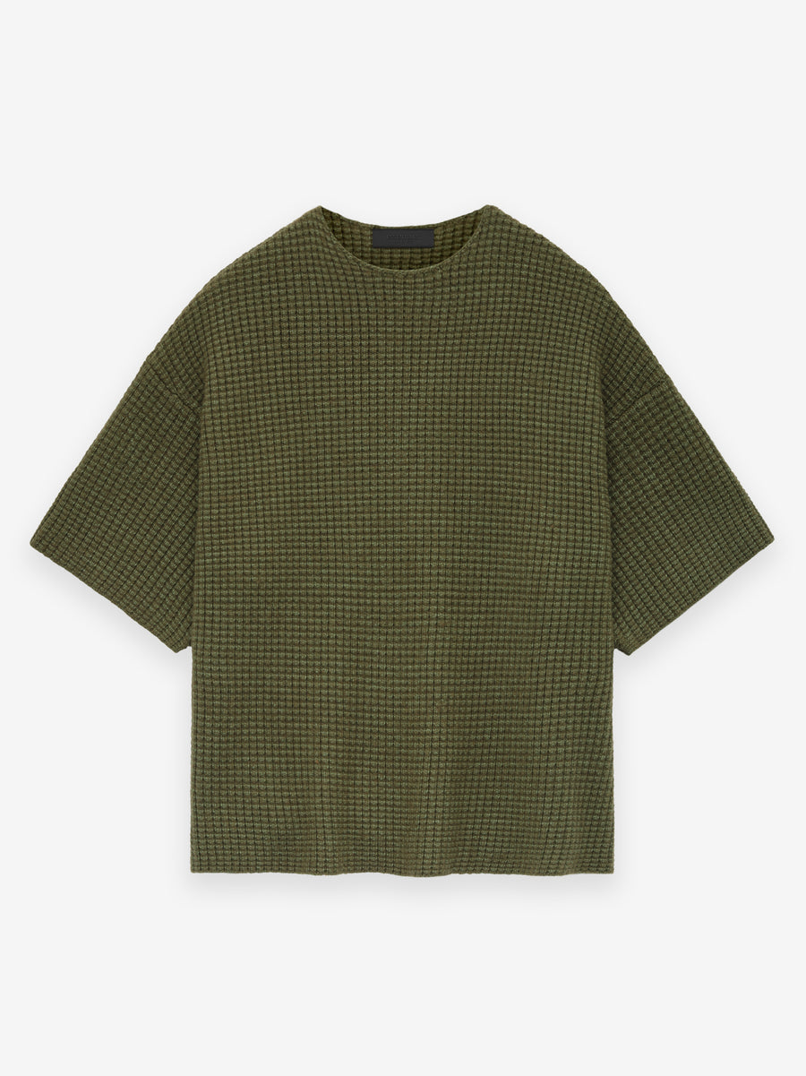 Heavy Waffle Short Sleeve Crewneck Sweater - Fear of God