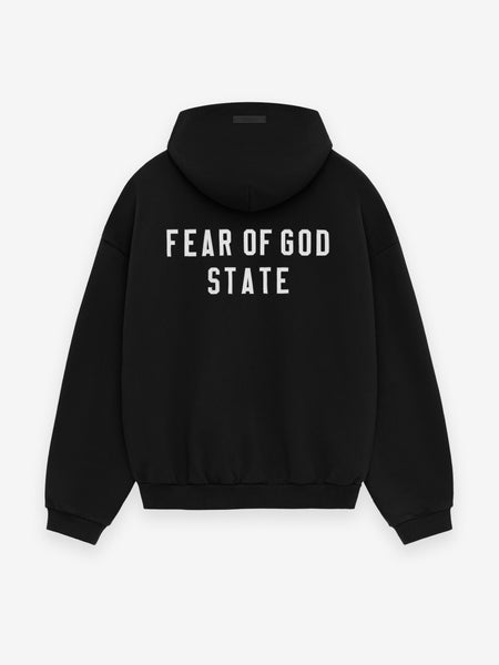 Womens Heavy Fleece Cropped V-Neck Hoodie