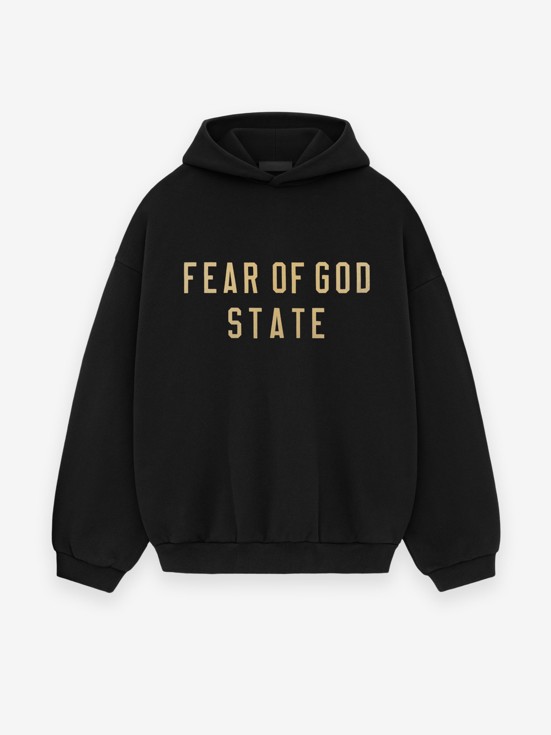 Fleece Hoodie - Black | ESSENTIALS | Fear of God 