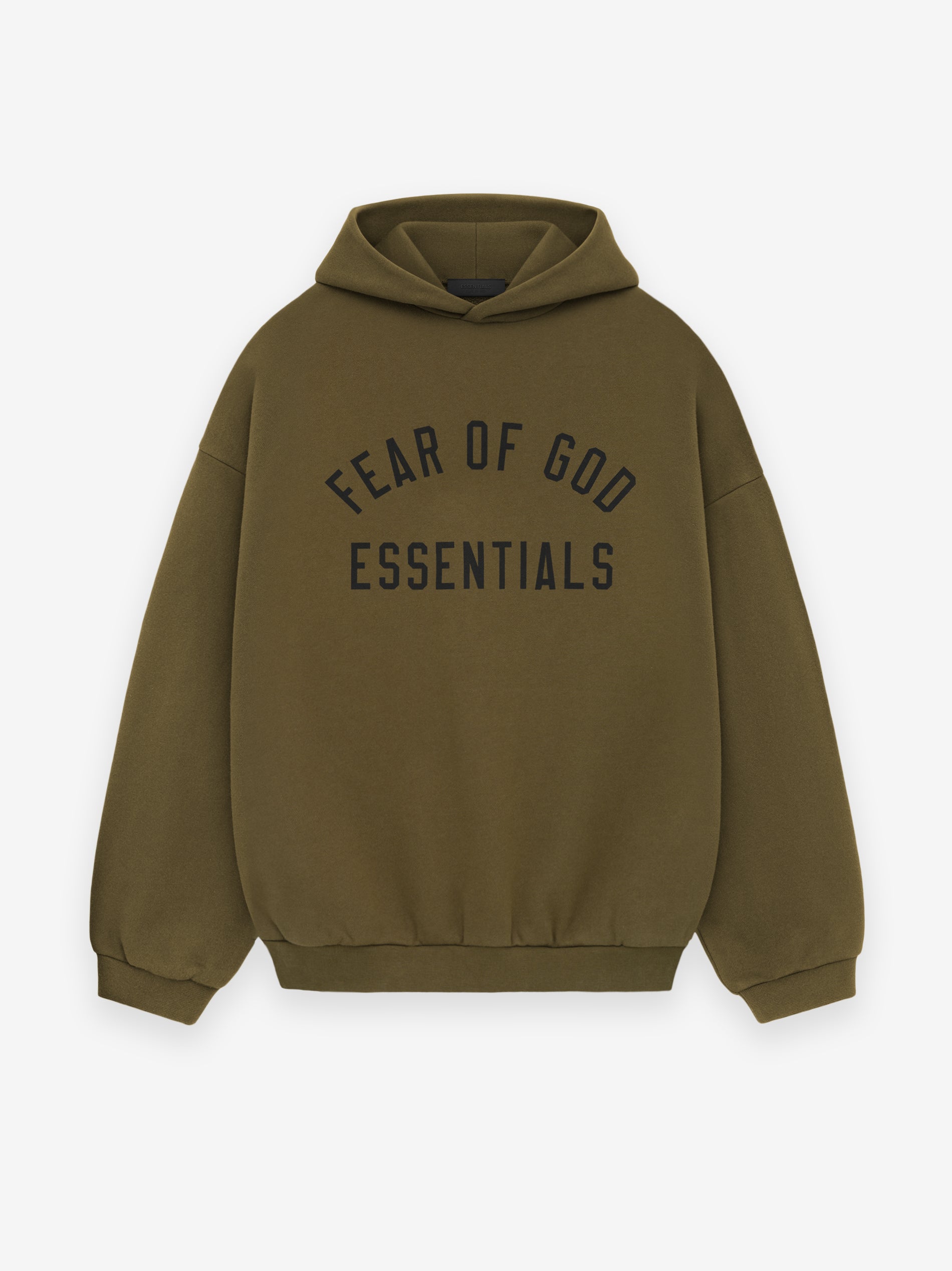 Fleece Hoodie - Olive | ESSENTIALS | Fear of God 