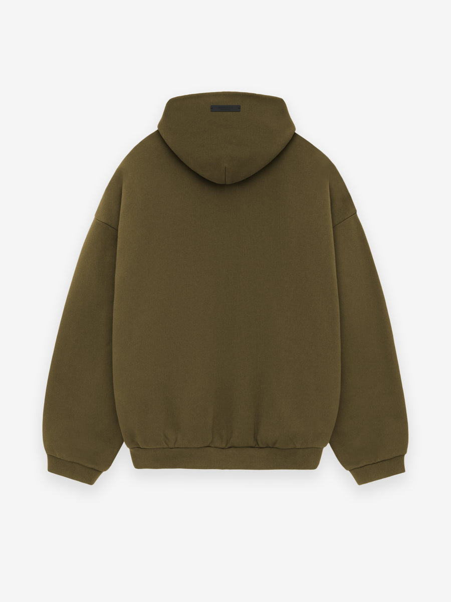 Fleece Hoodie Olive ESSENTIALS Fear of God