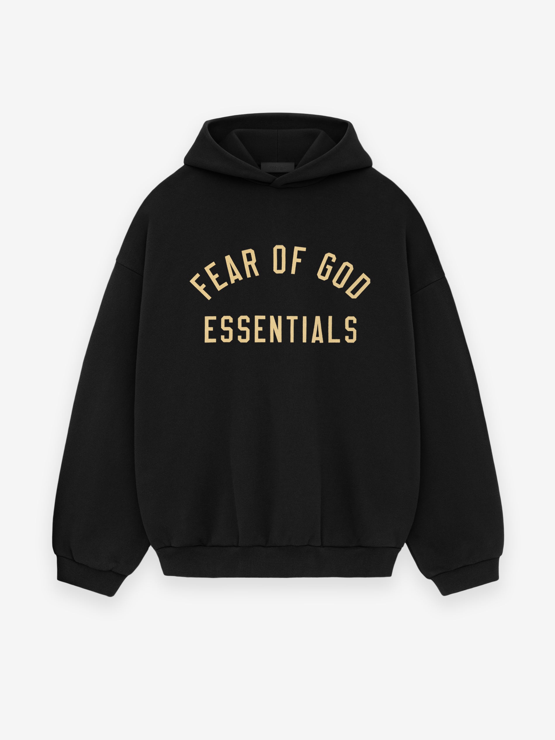 Fleece Hoodie - Black | ESSENTIALS | Fear of God