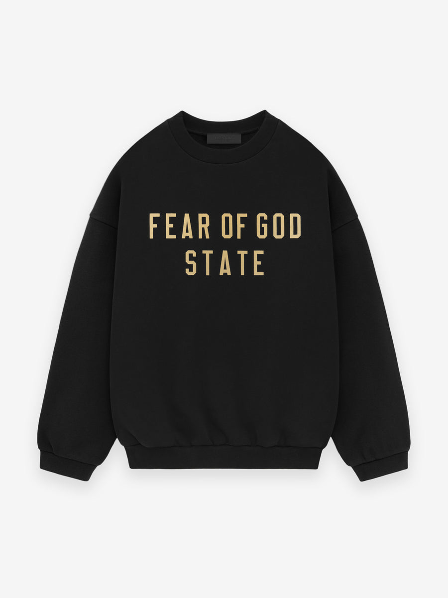 Fear of god essentials front logo crew sweat sale