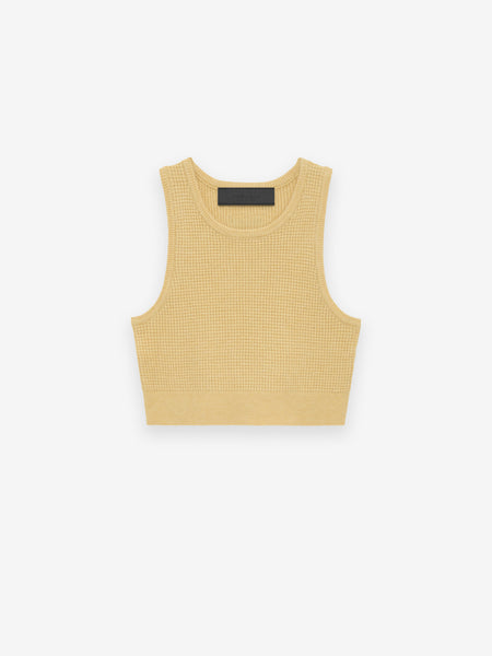 Women's Heavy Waffle Cropped Sweater