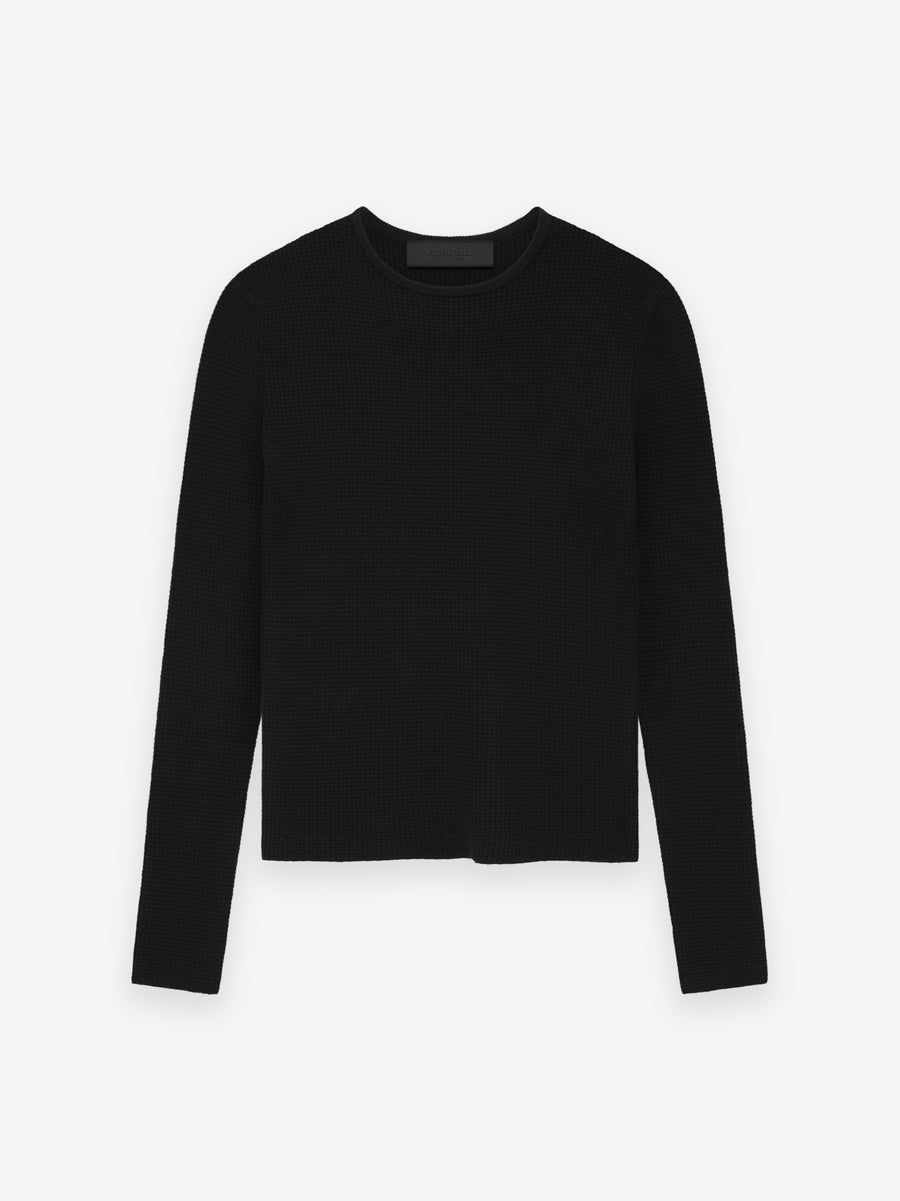 Womens Waffle Fitted Long Sleeve Sweater - Fear of God