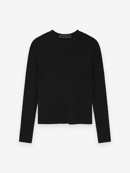 Womens Fleece Cropped Crewneck