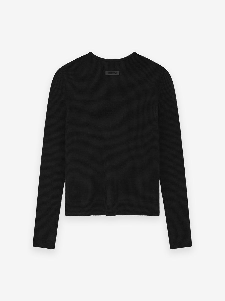 Womens Waffle Fitted Long Sleeve Sweater - Fear of God