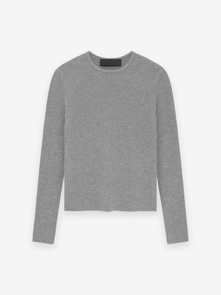 Womens Fleece Cropped Crewneck