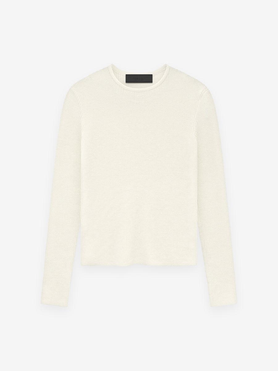 Womens Waffle Fitted Long Sleeve Sweater - Fear of God