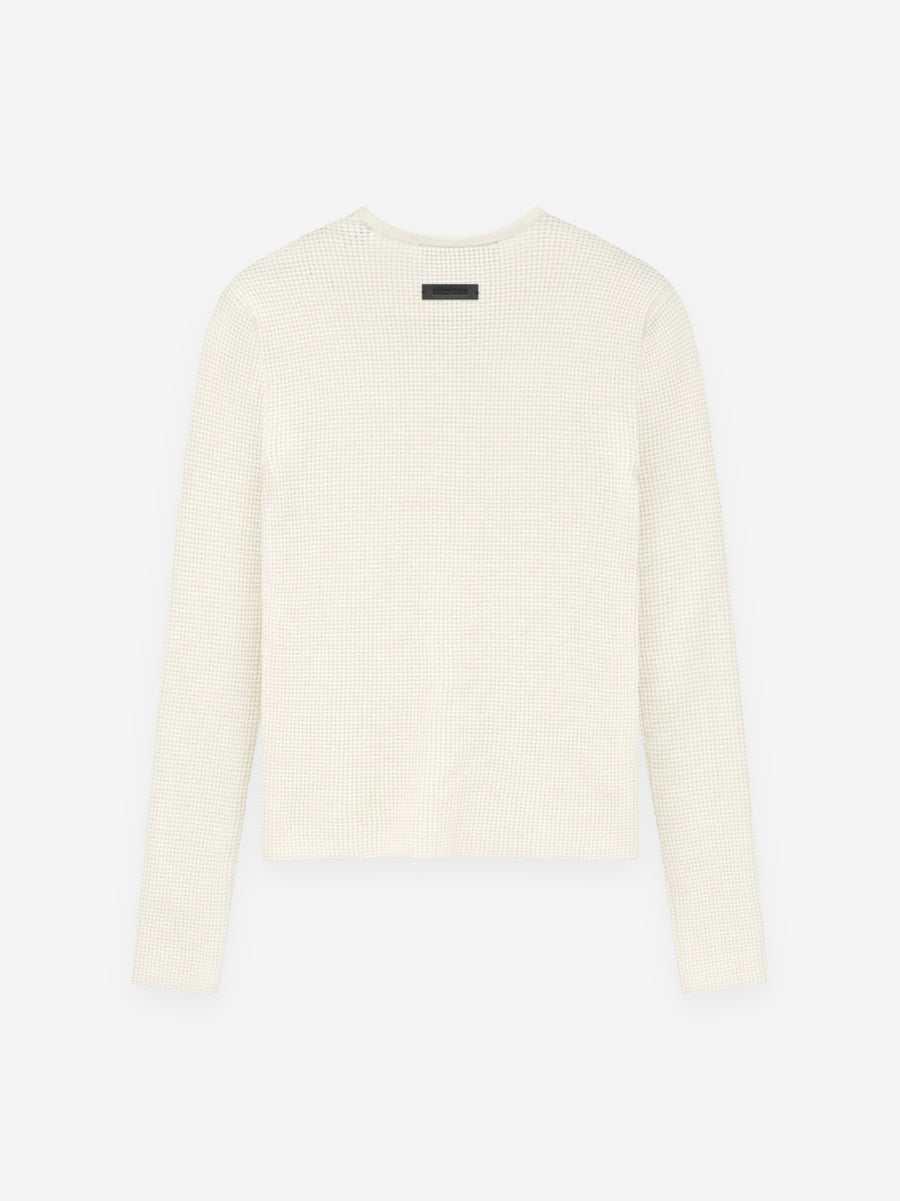 Womens Waffle Fitted Long Sleeve Sweater - Fear of God