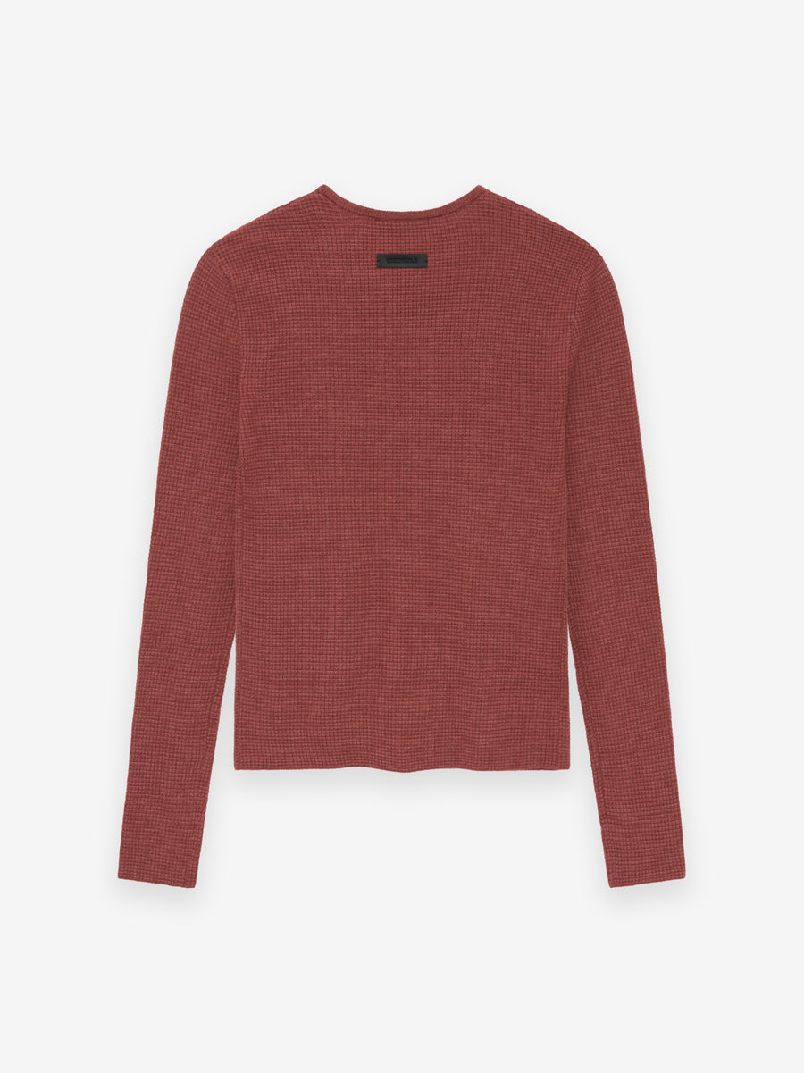 Womens Waffle Fitted Long Sleeve Sweater - Fear of God