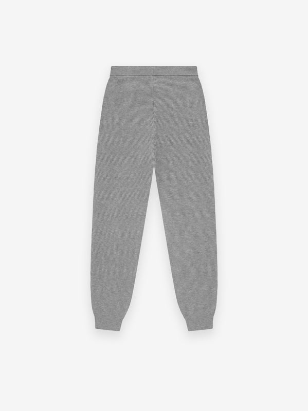 Womens Waffle Fitted Sweatpant