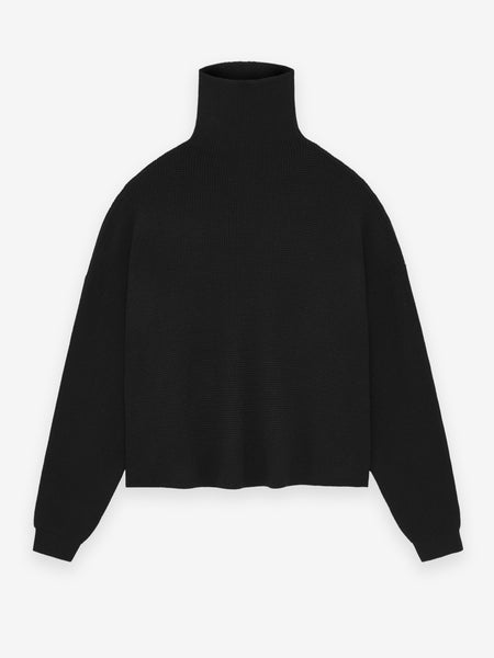 Women's Heavy Waffle Cropped Sweater