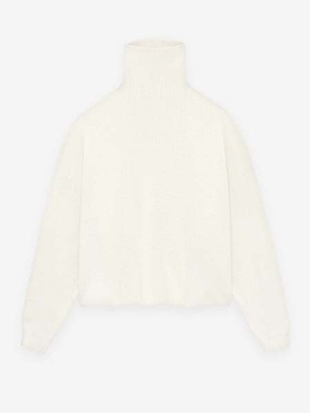 Womens Waffle Turtleneck