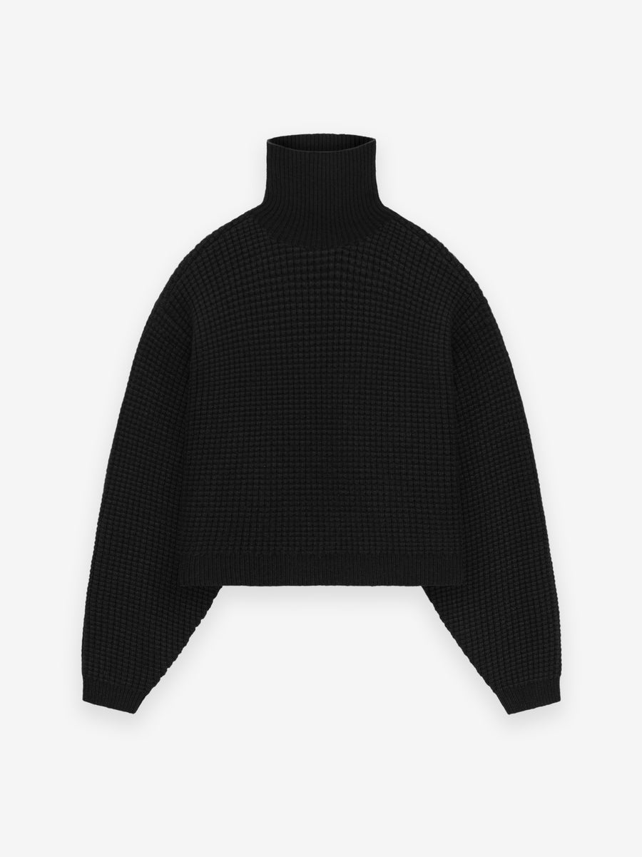 Womens Heavy Waffle Cropped Turtleneck - Fear of God