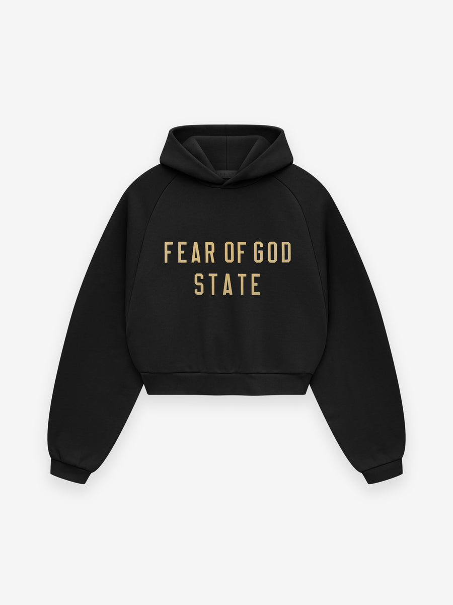 Womens Fleece Cropped Hoodie - Fear of God