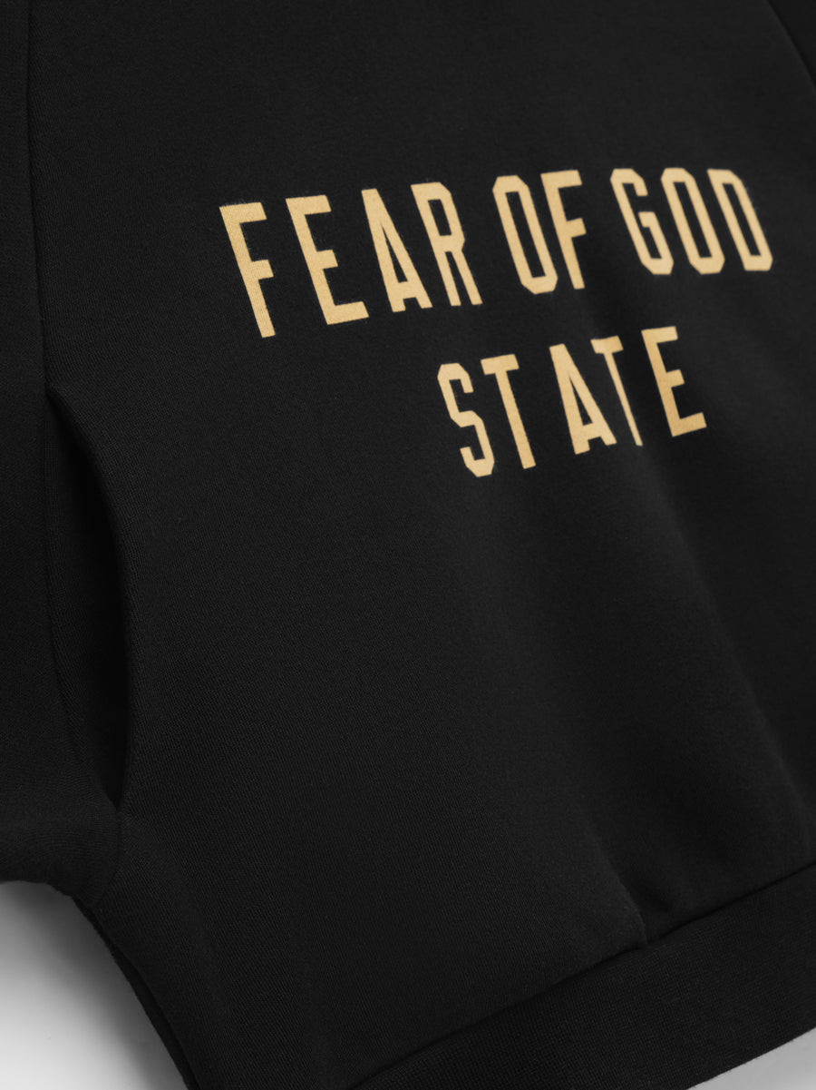 Womens Fleece Cropped Hoodie - Fear of God