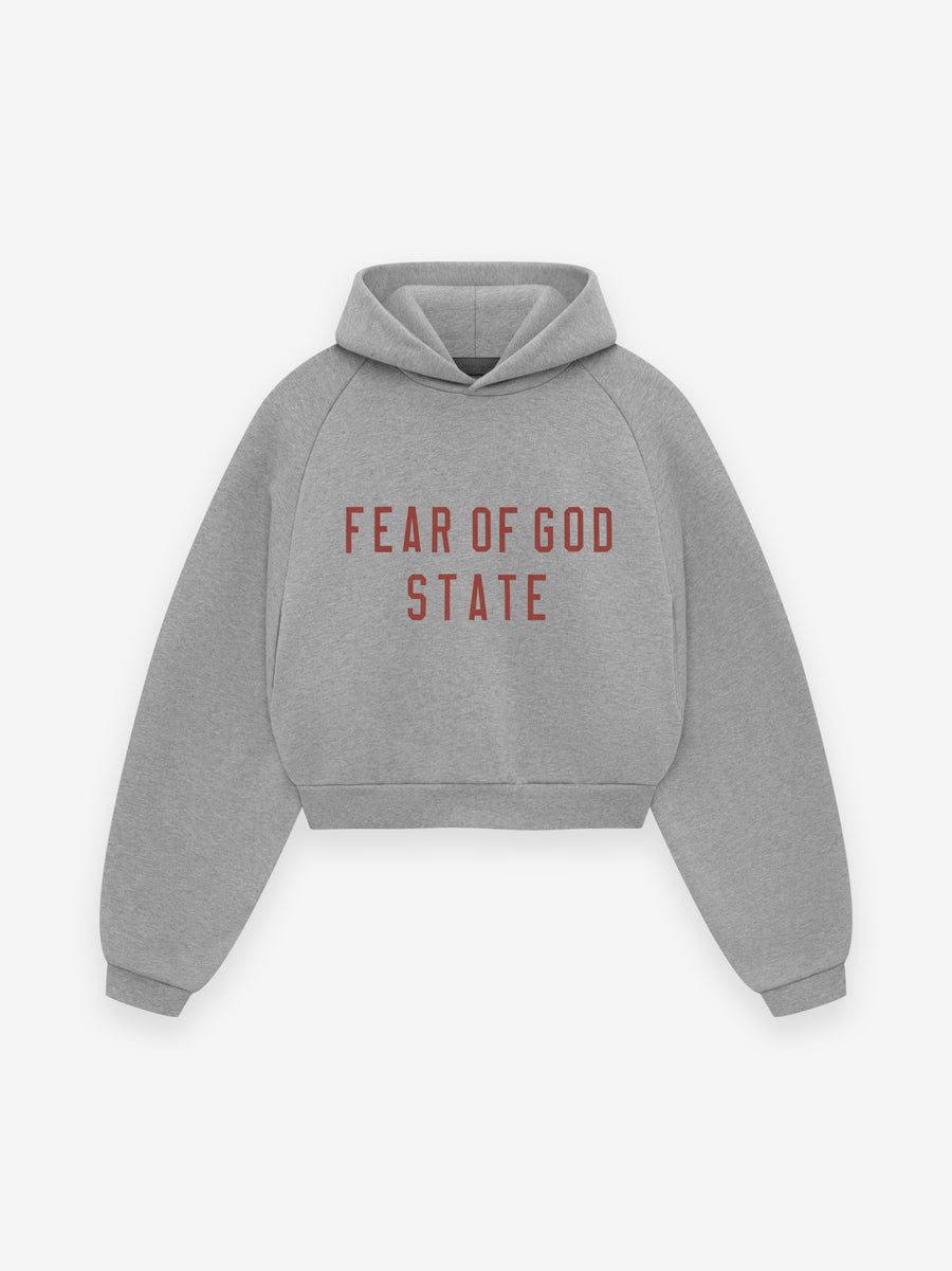 Womens Fleece Cropped Hoodie - Fear of God