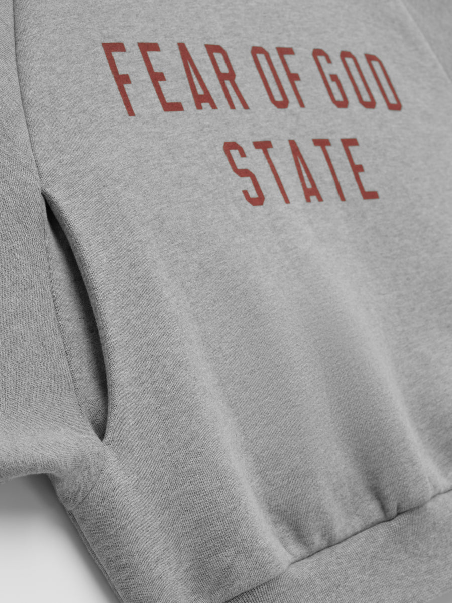 Womens Fleece Cropped Hoodie - Fear of God