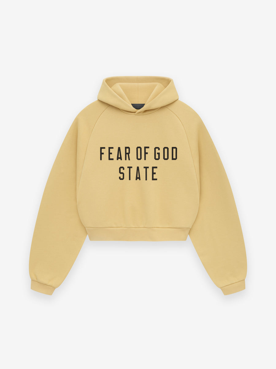 Womens Fleece Cropped Hoodie - Fear of God