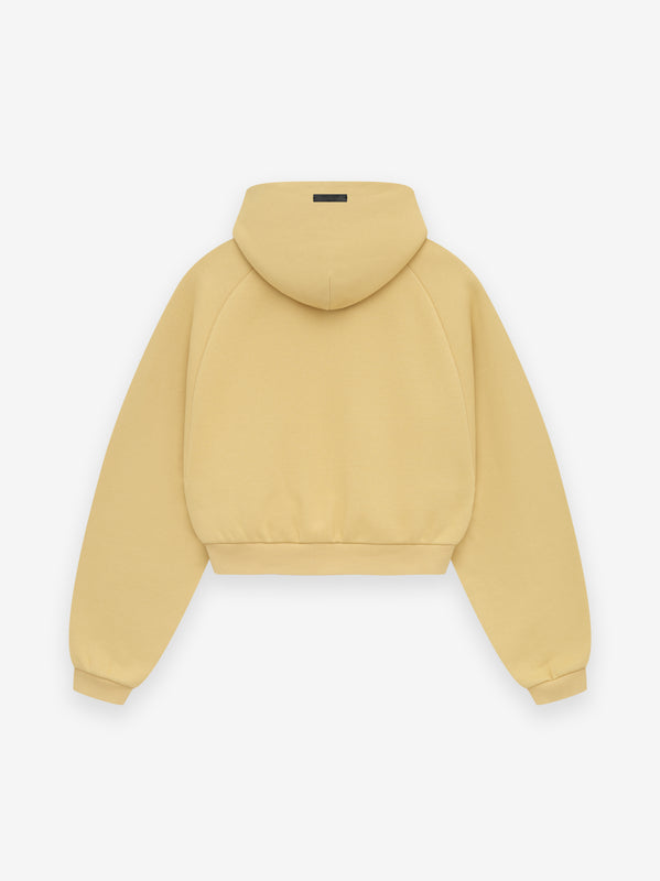 Womens Fleece Cropped Hoodie