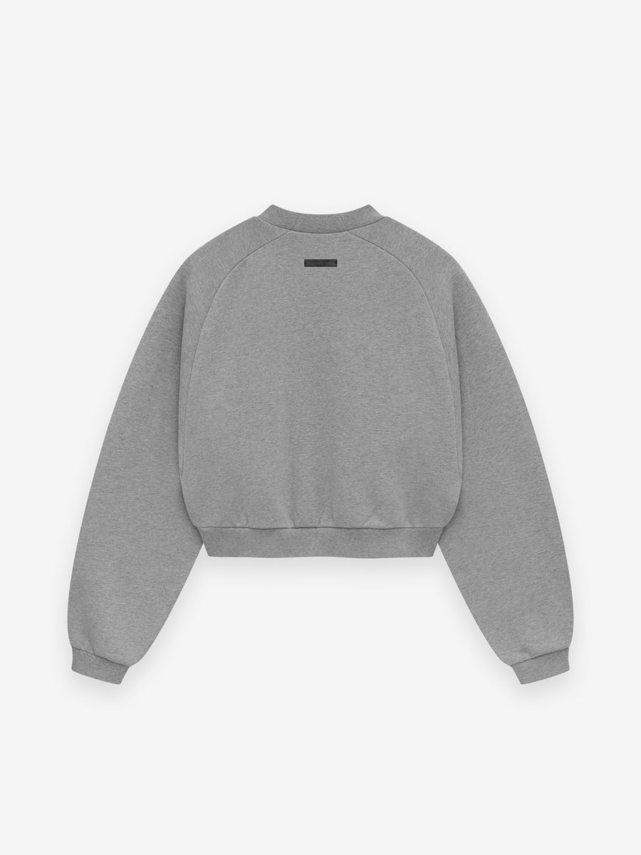 Womens Fleece Cropped Crewneck - Fear of God