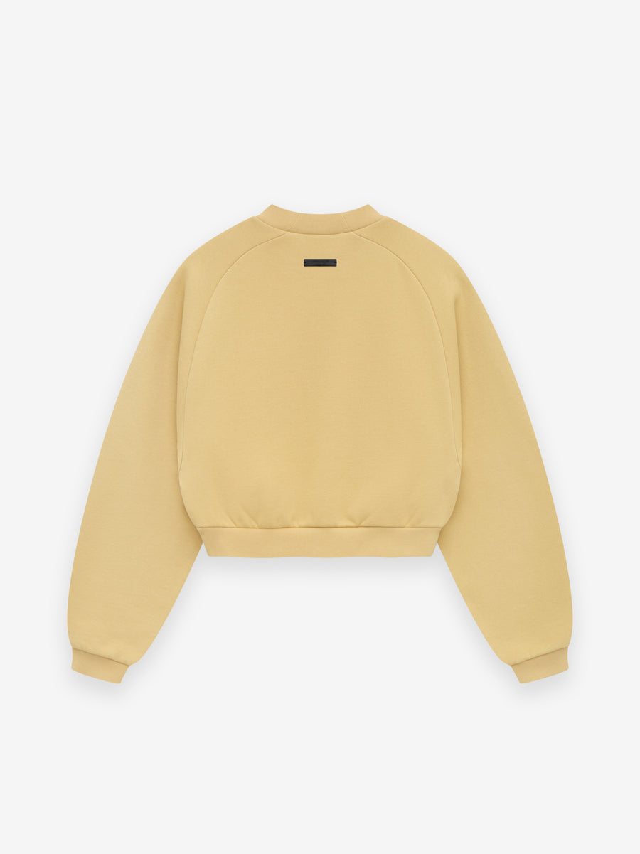 Womens Fleece Cropped Crewneck - Fear of God