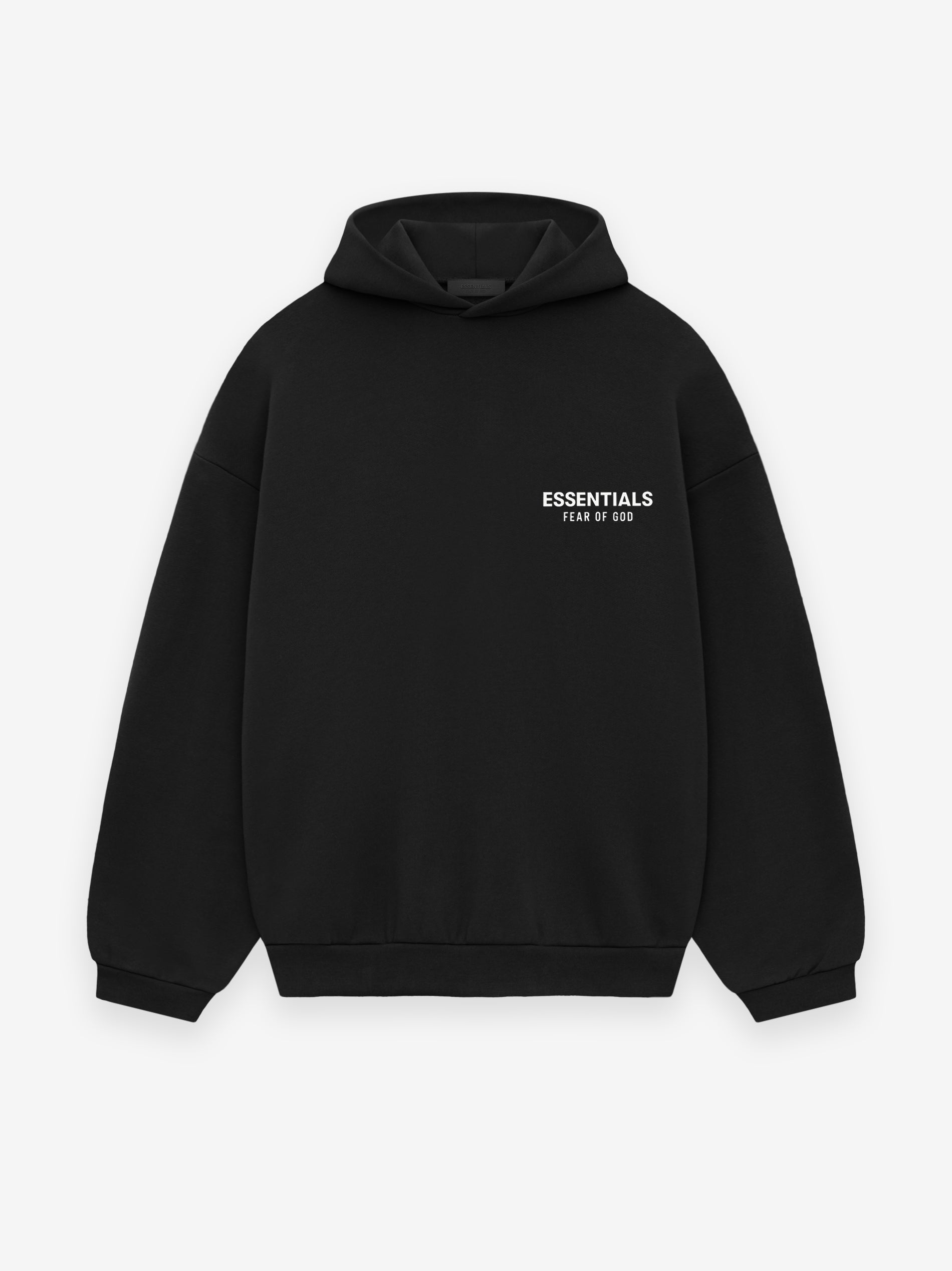 Fleece Hoodie in Black | Fear of God ESSENTIALS | Fear of God 