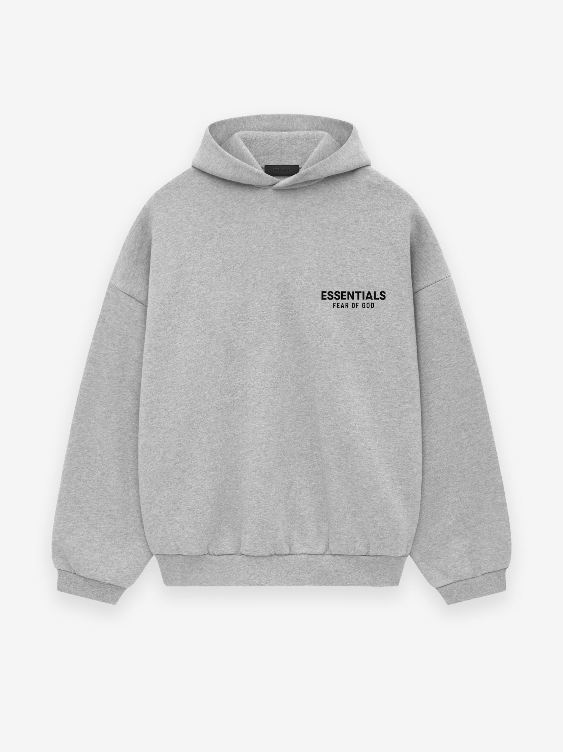 Fleece Hoodie in Light Heather Gray Fear of God ESSENTIALS Fear of God