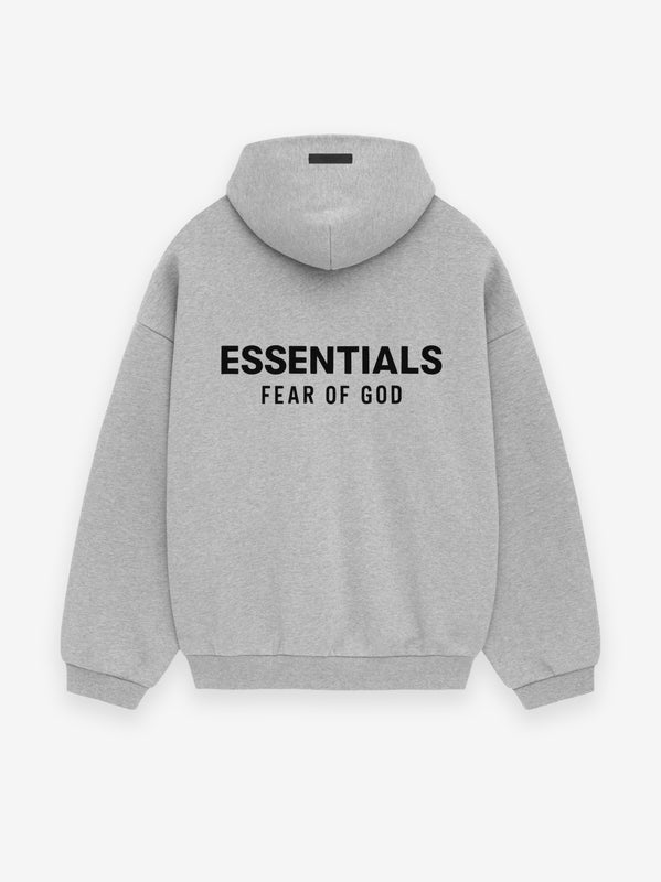 Fleece Hoodie in Light Heather Gray Fear of God ESSENTIALS Fear of God