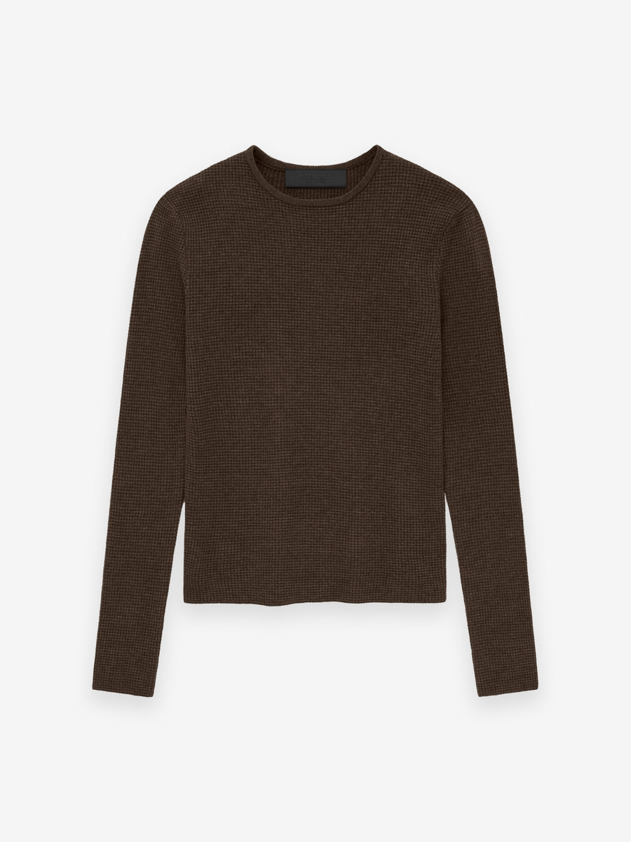 Women's Waffle Fitted Long Sleeve Sweater - Fear of God