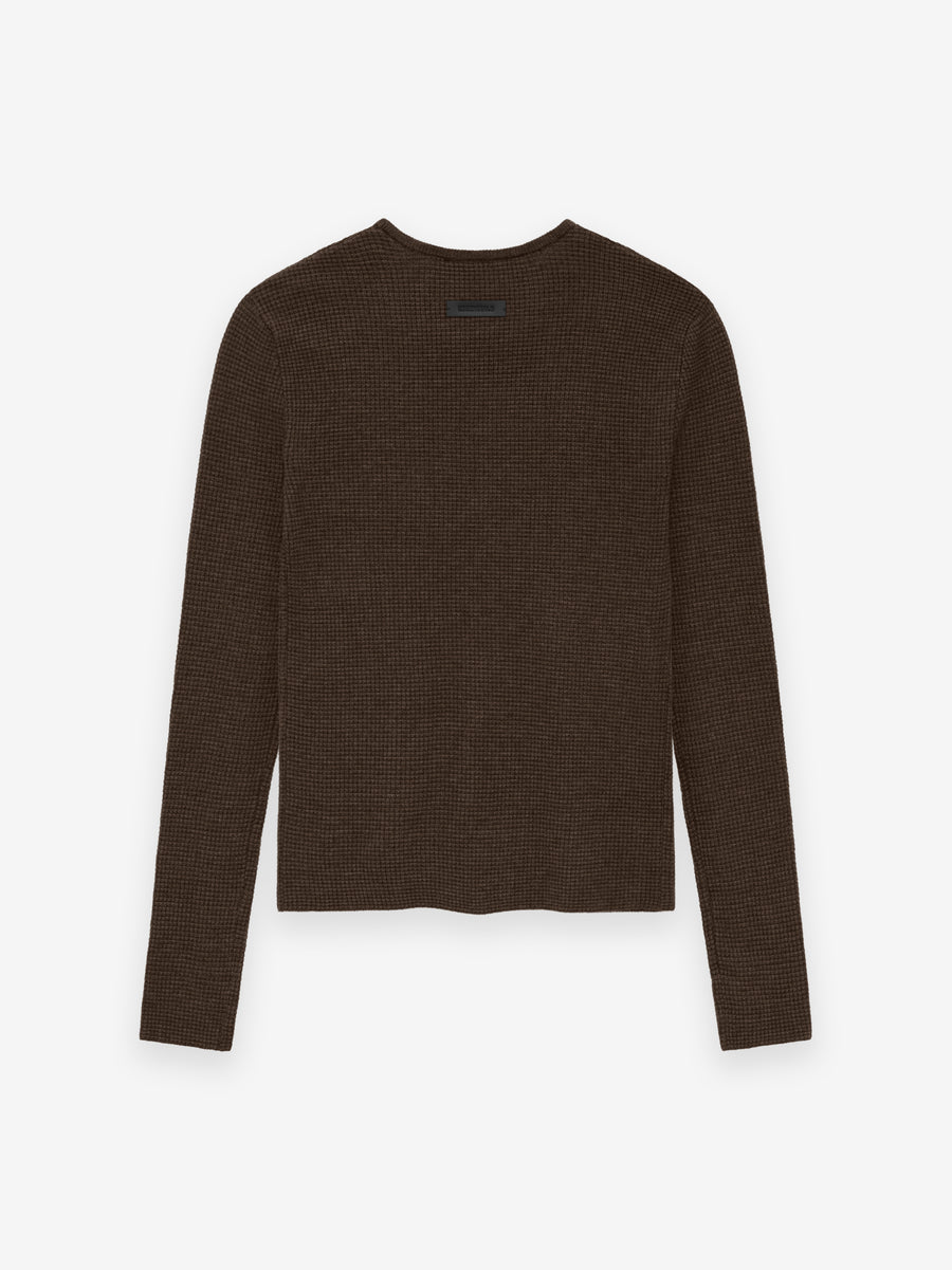 Women's Waffle Fitted Long Sleeve Sweater - Fear of God