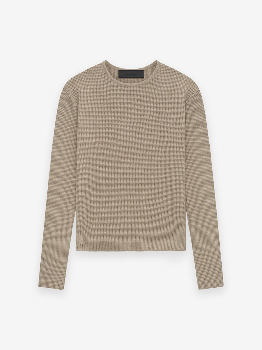 Women's Waffle Fitted Long Sleeve Sweater - Fear of God