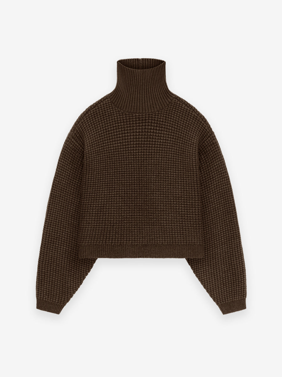 Women's Heavy Waffle Cropped Turtleneck - Fear of God