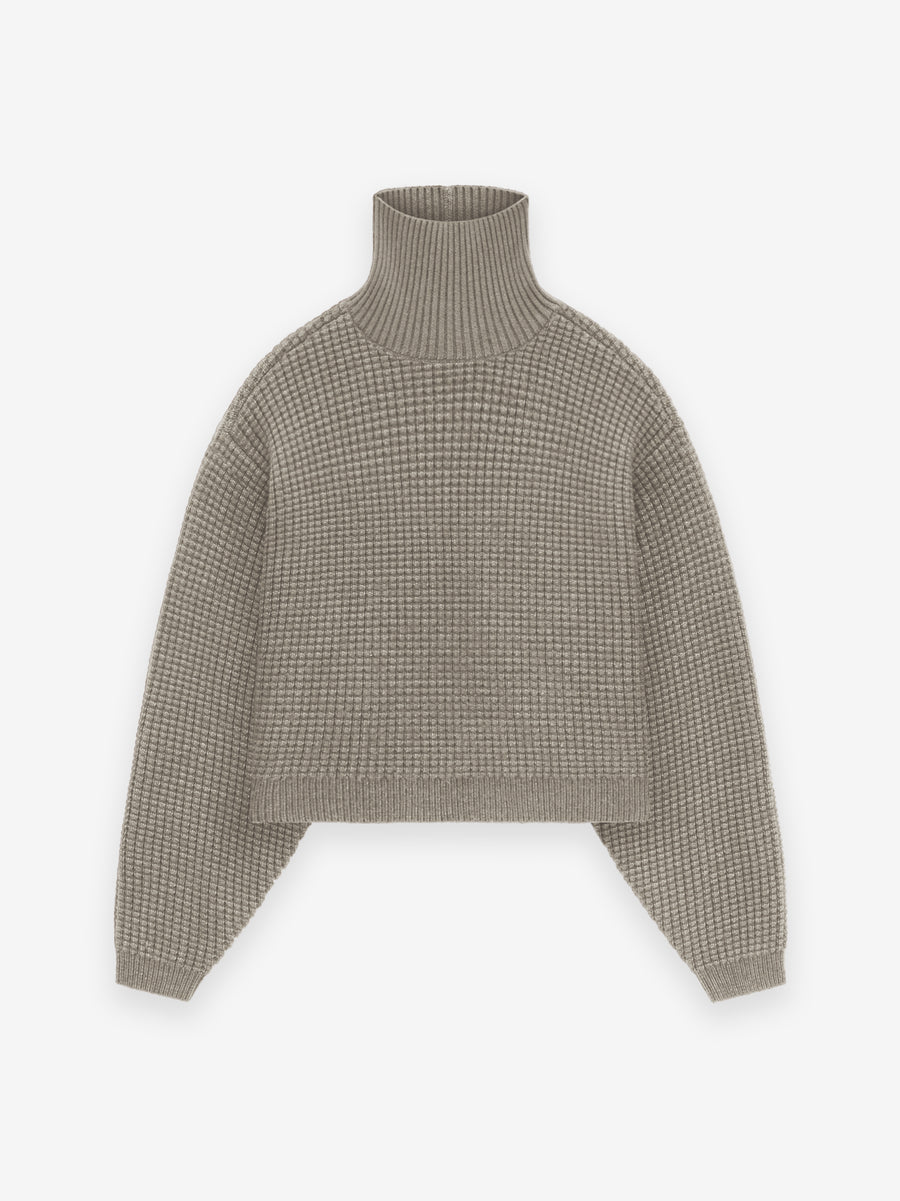 Women's Heavy Waffle Cropped Turtleneck - Fear of God