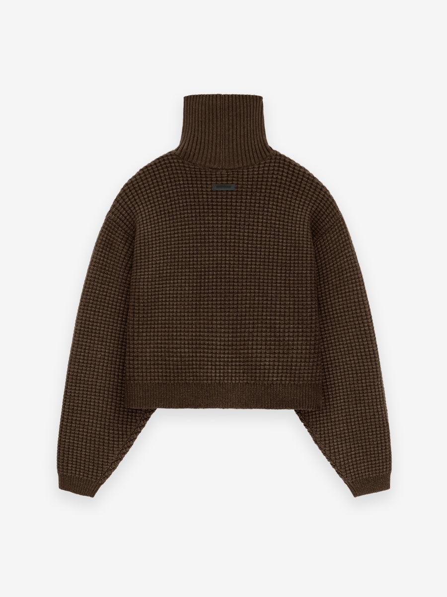 Women's Heavy Waffle Cropped Turtleneck - Fear of God