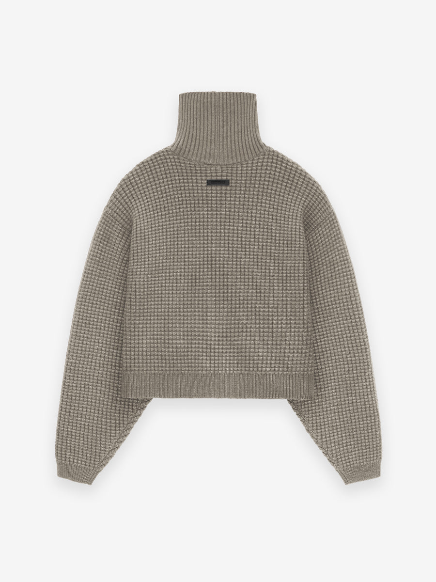 Women's Heavy Waffle Cropped Turtleneck - Fear of God