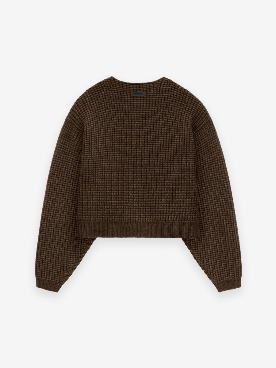 Women's Heavy Waffle Cropped Sweater - Fear of God