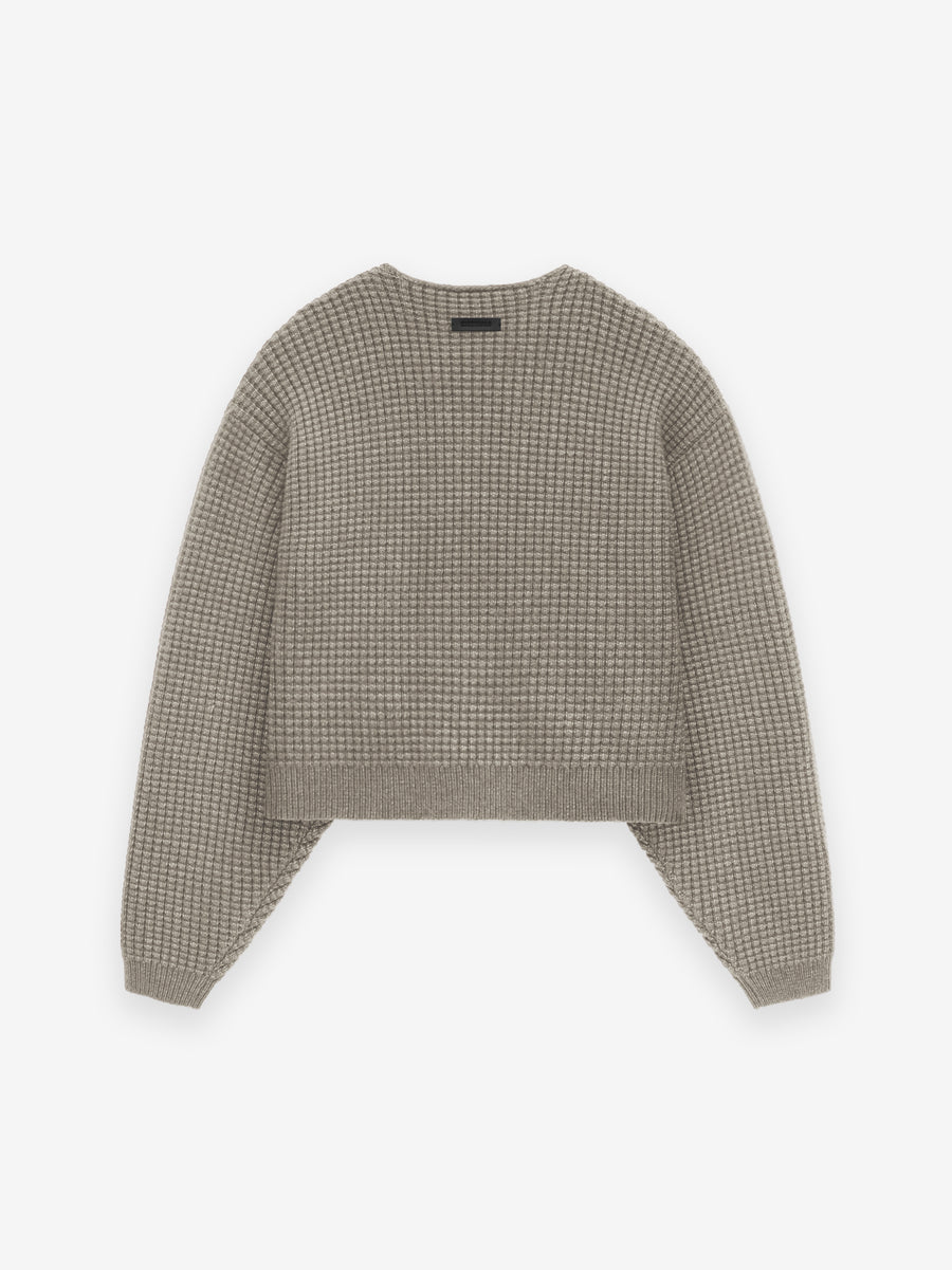 Women's Heavy Waffle Cropped Sweater - Fear of God