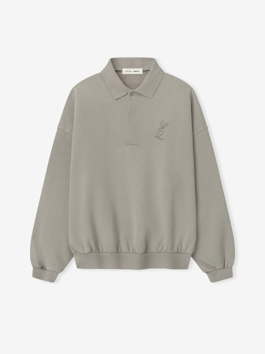 Embroidered Classic Polo Sweatshirt