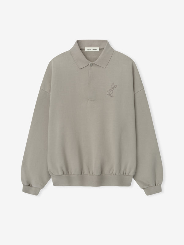 Embroidered Classic Polo Sweatshirt