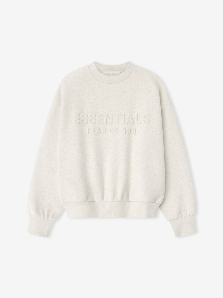 Embossed Classic Crewneck Sweatshirt