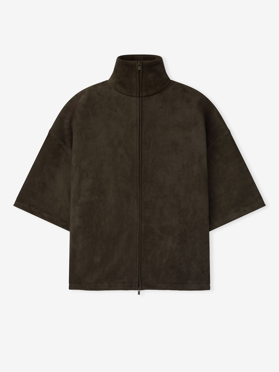 Suede Fleece High Neck 3/4 Sleeve Jacket - Fear of God