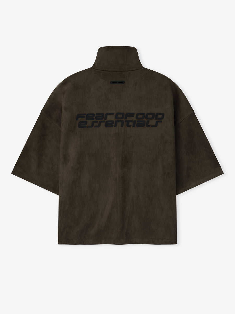 Suede Fleece High Neck 3/4 Sleeve Jacket - Fear of God