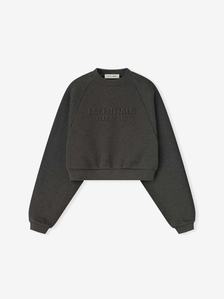 Womens Embossed 90s Raglan Crewneck Sweatshirt - Fear of God